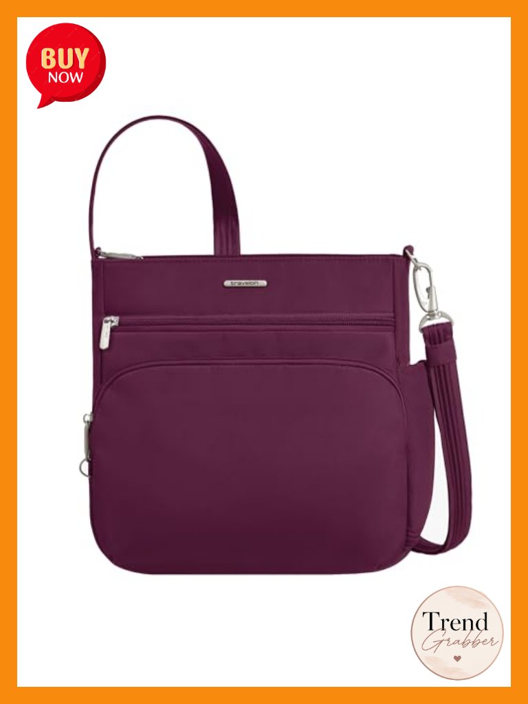 Anti-Theft Crossbody Bag With Slash-Resistant Body And Rfid Blocking
